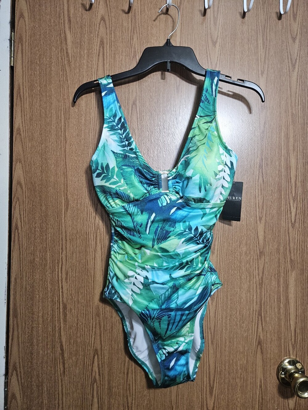 Lauren Ralph Lauren Beach Florals One Piece Swim Suit NEW Size 6!